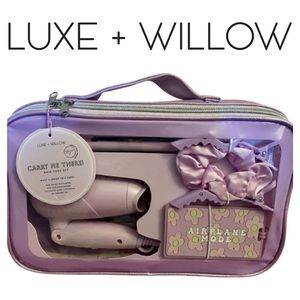 NEW Lux & Willow Carry Me There! Hair Tool Travel Kit 7pc Set Color Lavender